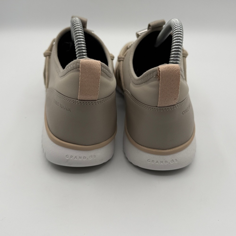Cole Haan StudioGrand Sneakers Womens 9B Taupe Leather Suede Bungee W12366 - Picture 4 of 9